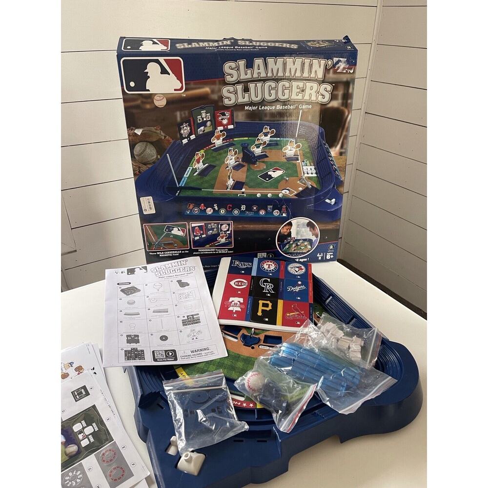 MLB Slammin' Sluggers Major League Baseball Game Open Box Never Used See Descrip